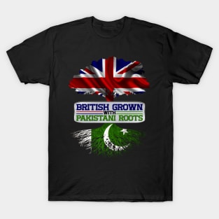 British Grown With Pakistani Roots Cool Gift For Proud British Pakistani Men Women Kids T-Shirt